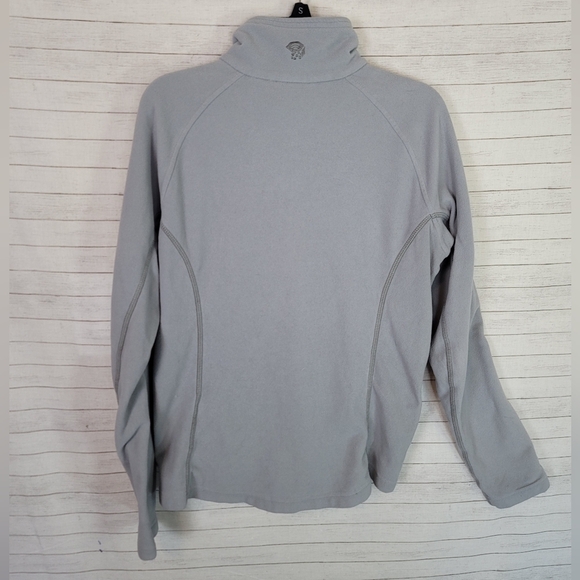 MOUNTAIN HARDWEAR GRAY FLEECE QUARTER ZIP PULLOVER, SZ MEDIUM - Picture 9 of 9